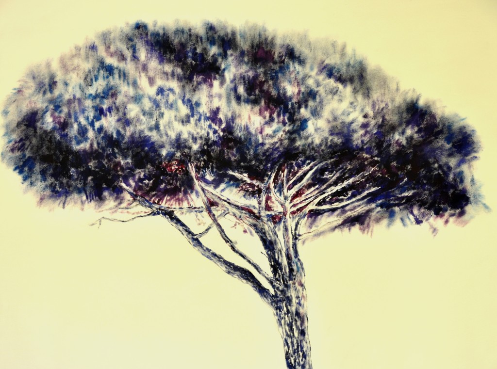 albero blu-100-100 acrilico su tela 2013
